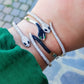 MEDEA~ Acciaio Inossidabile - Bracciale a serpente con cubic zirconia
