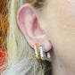 GILLIAN - ACCIAIO INOSSIDABILE ~ Orecchini squadrati con cubic zirconia