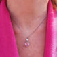 CHANTELLE PENDANT - ACCIAIO INOSSIDABILE - Collana con cuori in cubic zirconia