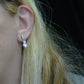 CHERIE - tiny - Orecchini pendenti in cubic zirconia a forma di cuore