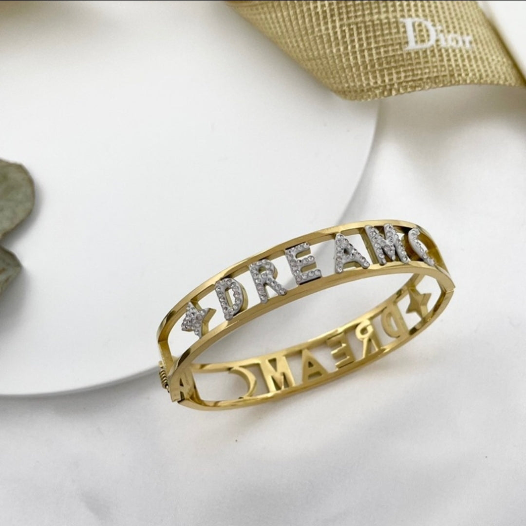 "Dream" Bangle- stainless steel bracelet