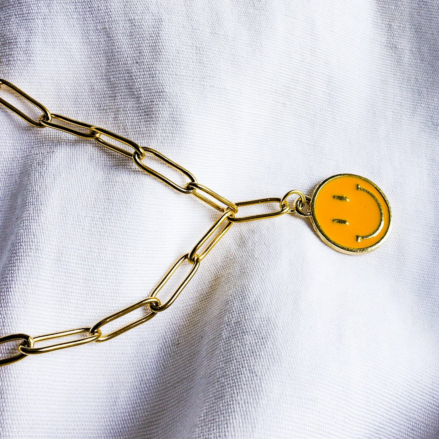 SMILEY ~ COLLANA IN ACCIAIO INOSSIDABILE CON CIONDOLO SMILE