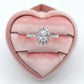 KATE ~ 8 COLORI - Anello regolabile con cubic zirconia a forma di OVALE