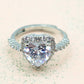 BLAIR ~ Anello a cuore con Cubic Zirconia- Regolabile