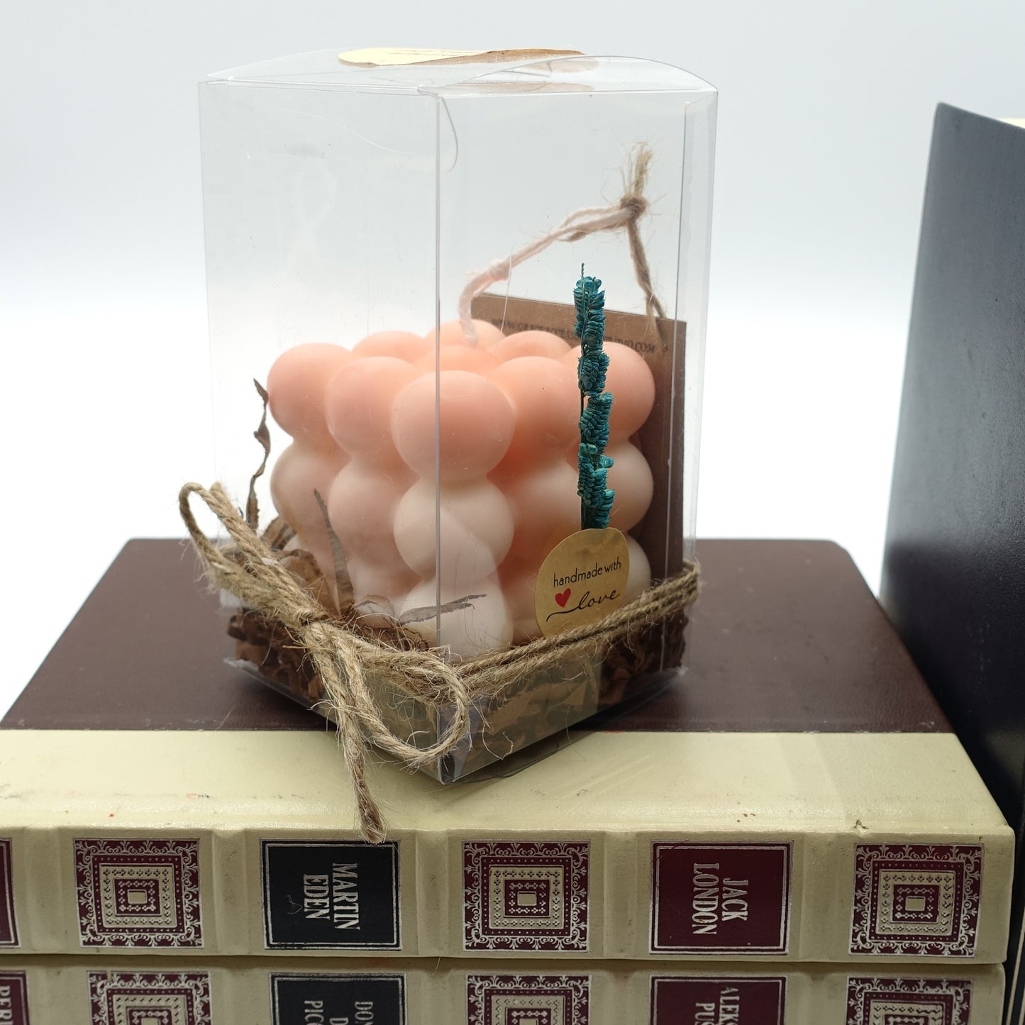 Andromeda ~ bubbles cube candle