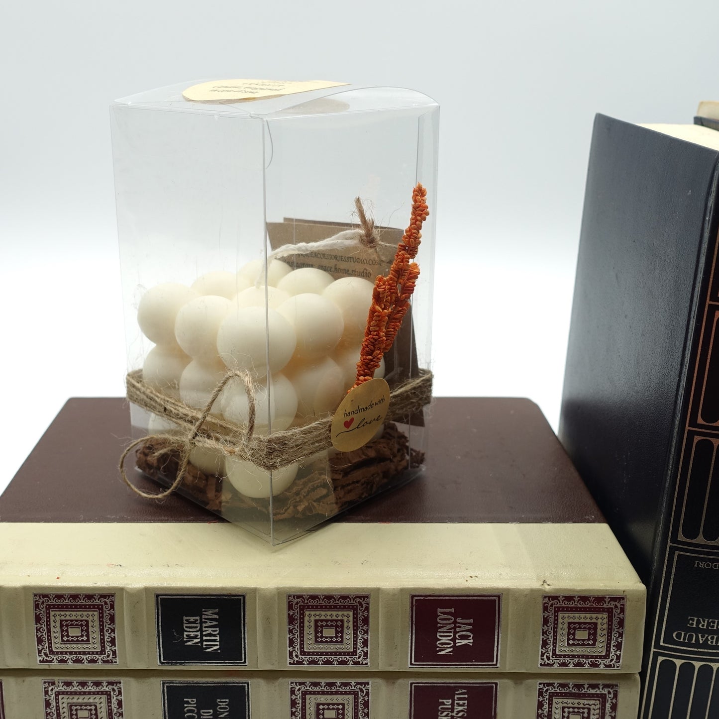 Andromeda ~ bubbles cube candle