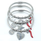 EMMA~ Bracciale magnetico con ciondoli in ACCIAIO INOSSIDABILE