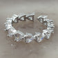 JENNY-Anello regolabile in Cubic Zirconia a forma di Cuore
