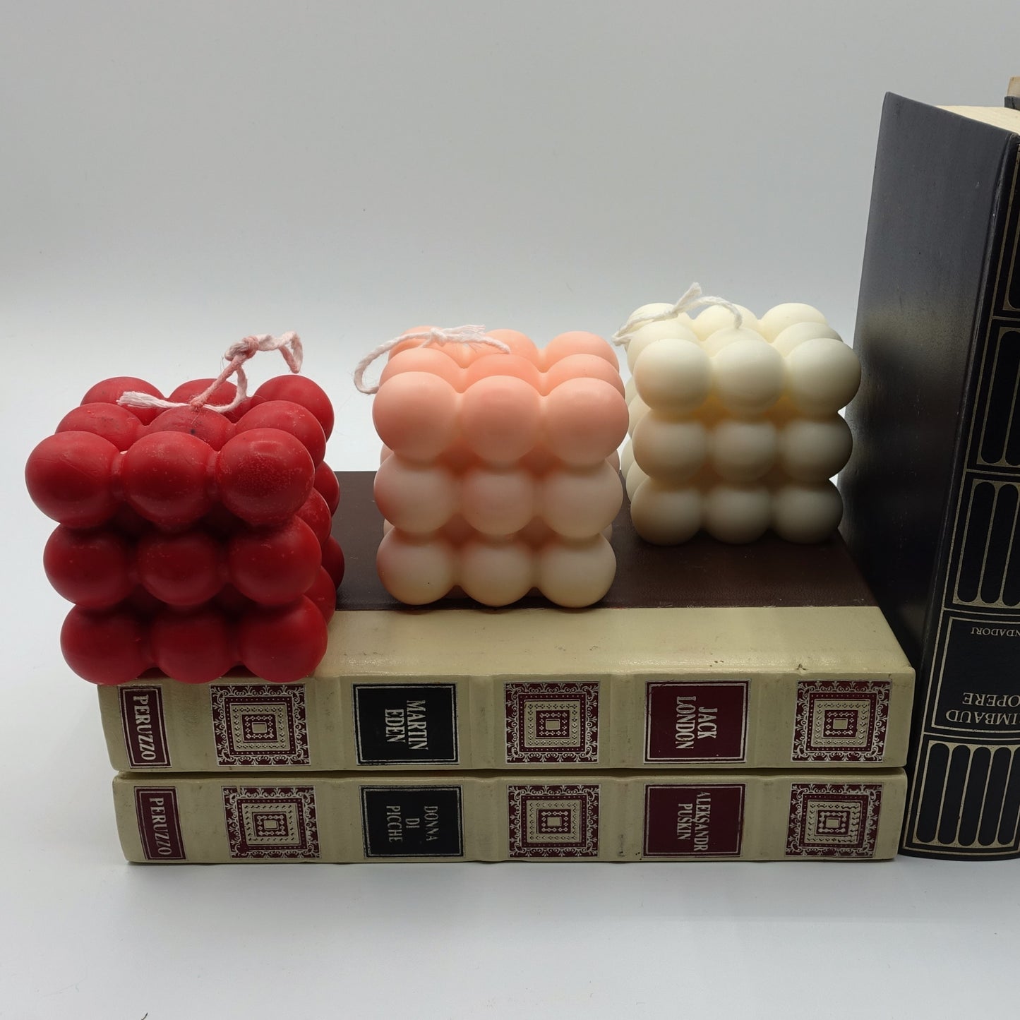 Andromeda ~ bubbles cube candle