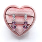 CHERIE - tiny - Orecchini pendenti in cubic zirconia a forma di cuore