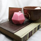Alba ~ Geometric faceted round candle