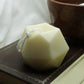 Alba ~ Geometric faceted round candle