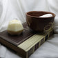 Alba ~ Geometric faceted round candle