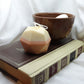 Alba ~ Geometric faceted round candle