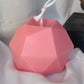 Alba ~ Geometric faceted round candle