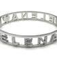 "IL MIO NOME"-BRACCIALE A MANETTA IN ACCIAIO INOSSIDABILE E ZIRCONI