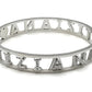 "IL MIO NOME"-BRACCIALE A MANETTA IN ACCIAIO INOSSIDABILE E ZIRCONI
