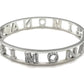 "IL MIO NOME"-BRACCIALE A MANETTA IN ACCIAIO INOSSIDABILE E ZIRCONI