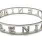"IL MIO NOME"-BRACCIALE A MANETTA IN ACCIAIO INOSSIDABILE E ZIRCONI