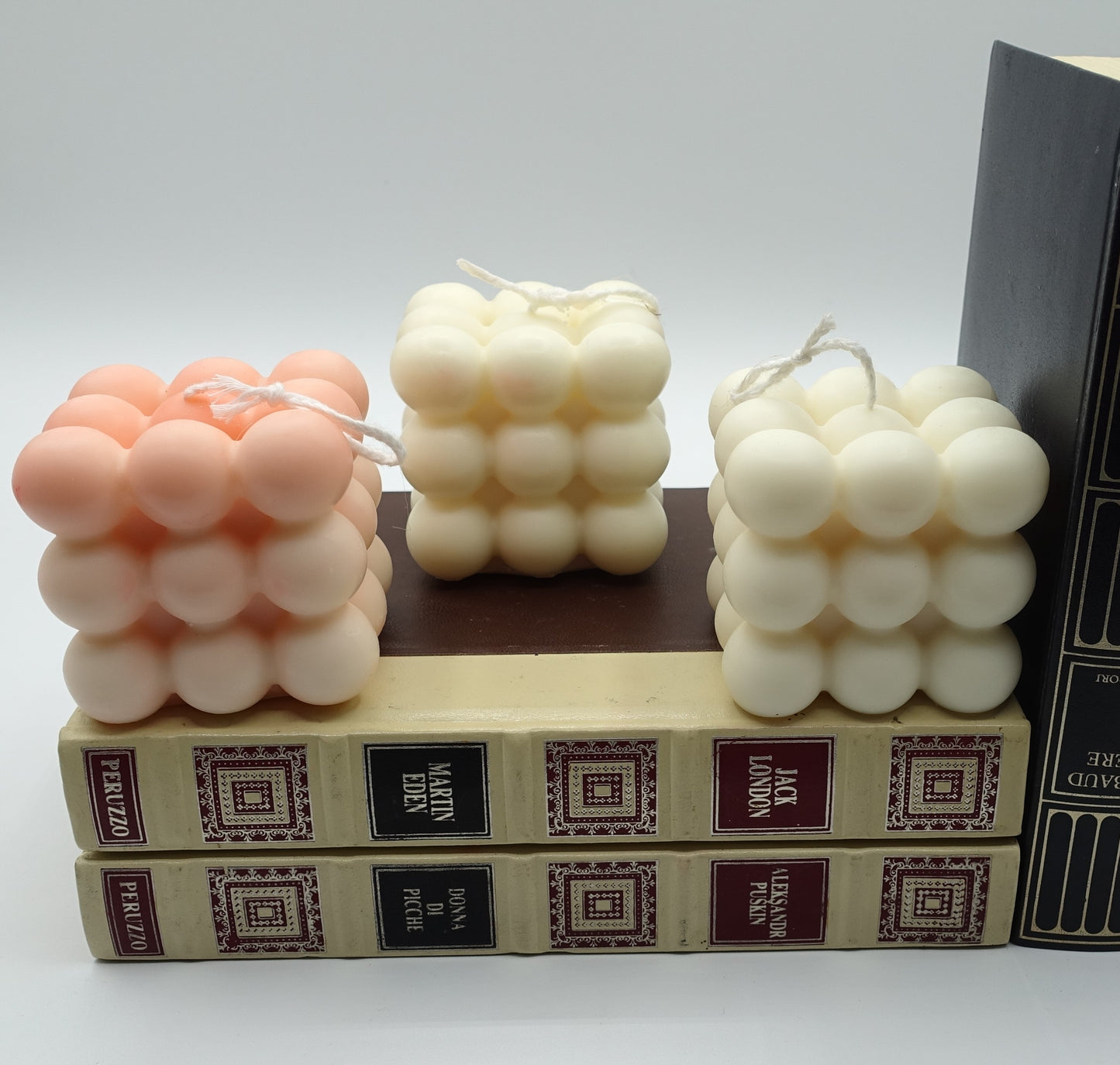 Andromeda ~ bubbles cube candle